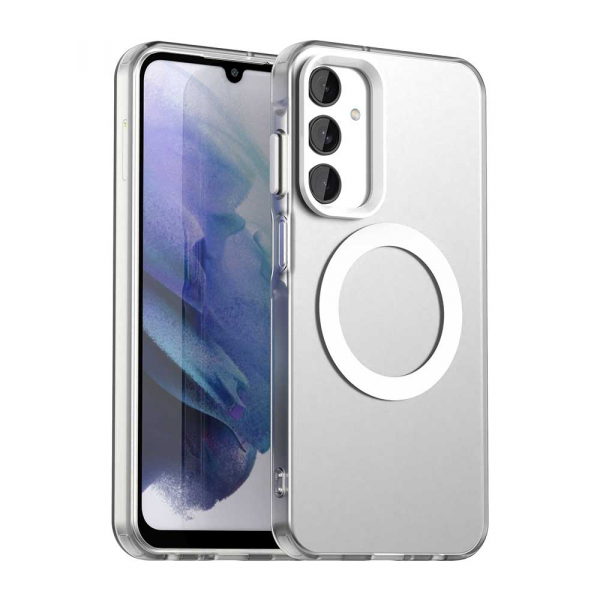 Husa MagSafe pentru Samsung Galaxy A25 A256, Techsuit, CandyCase, Alba
