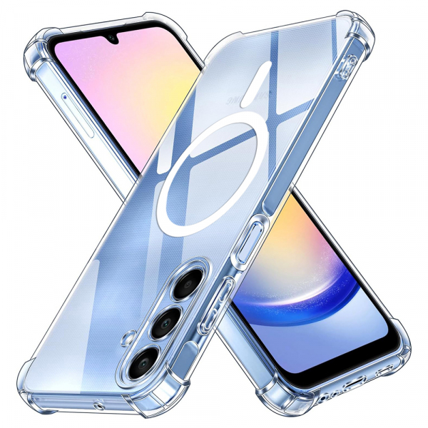 Husa MagSafe pentru Samsung Galaxy A25 A256, Techsuit, Shockproof, Transparenta