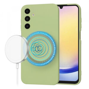 Husa MagSafe pentru Samsung Galaxy A25 A256, Techsuit, SoftFlex, Matcha