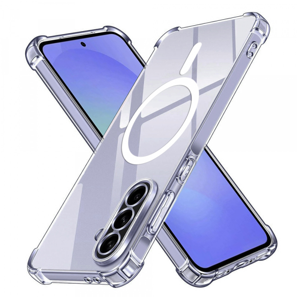 Husa MagSafe pentru Samsung Galaxy A36 A366, Techsuit, Shockproof, Transparenta
