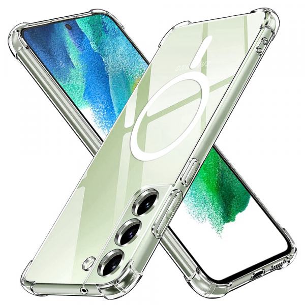 Husa MagSafe pentru Samsung Galaxy S21 FE 5G G990, Techsuit, Shockproof, Transparenta