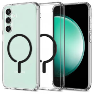 Husa MagSafe pentru Samsung Galaxy S23 FE S711, Spigen, Ultra Hybrid OneTap Ring, Transparenta ACS06374