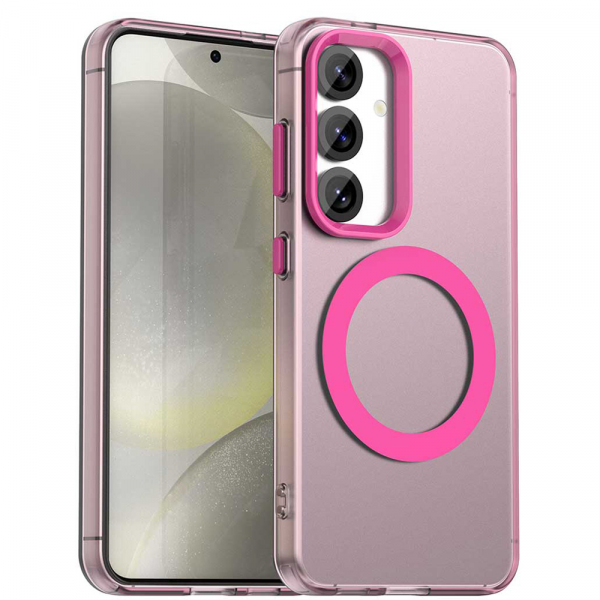 Husa MagSafe pentru Samsung Galaxy S23 FE S711, Techsuit, CandyCase, Roz