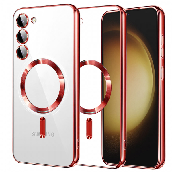 Husa MagSafe pentru Samsung Galaxy S23+ S916, Techsuit, Luxury Crystal, Rosie