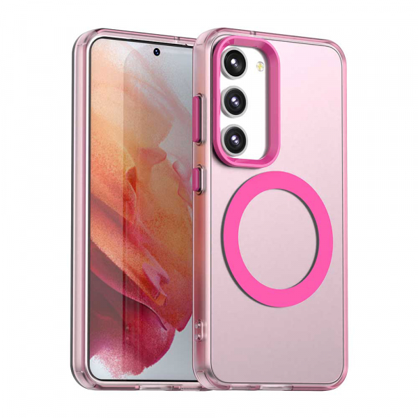 Husa MagSafe pentru Samsung Galaxy S23 S911, Techsuit, CandyCase, Roz