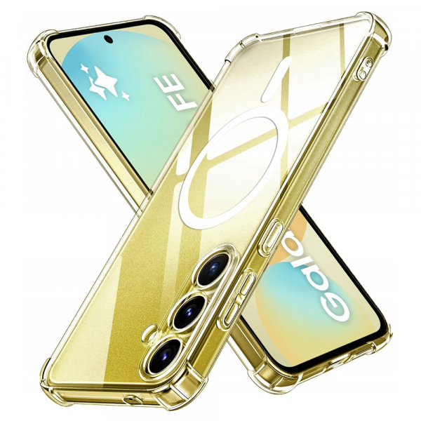 Husa MagSafe pentru Samsung Galaxy S24 FE S721, Techsuit, Shockproof, Transparenta