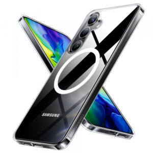 Husa MagSafe pentru Samsung Galaxy S24 S921, Torras, Diamond, Transparenta