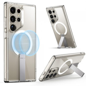 Husa MagSafe pentru Samsung Galaxy S24 Ultra S928, ESR, Boost Flickstand, Transparenta