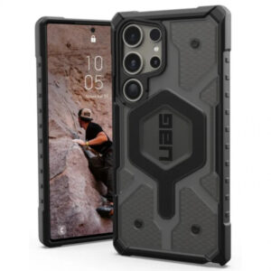 Husa MagSafe pentru Samsung Galaxy S24 Ultra S928, Urban Armor Gear, Pathfinder Clear, Gri