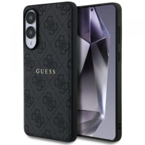 Husa MagSafe pentru Samsung Galaxy S25 Edge S937, Guess, 4G Ring Classic Logo, Neagra