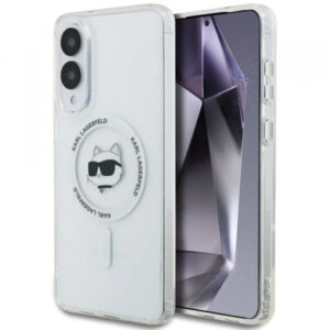Husa MagSafe pentru Samsung Galaxy S25 Edge S937, Karl Lagerfeld, IML Choupette\'s Head, Alba