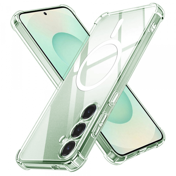 Husa MagSafe pentru Samsung Galaxy S25+ S936, Techsuit, Shockproof, Transparenta
