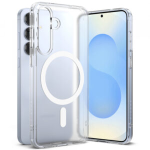 Husa MagSafe pentru Samsung Galaxy S25 S931, Ringke, Fusion, Transparenta Mata
