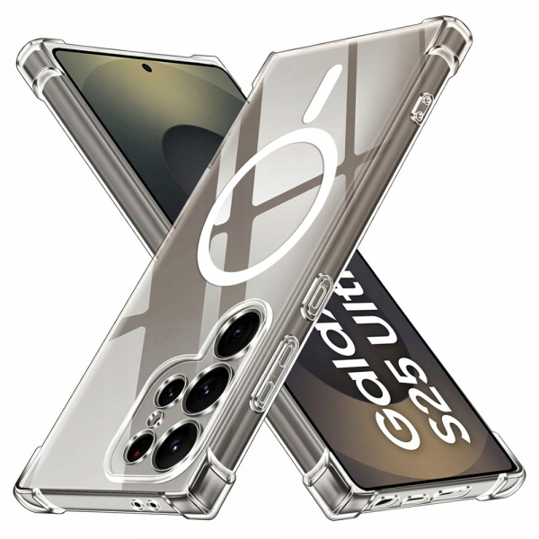 Husa MagSafe pentru Samsung Galaxy S25 Ultra S938, Techsuit, Shockproof, Transparenta
