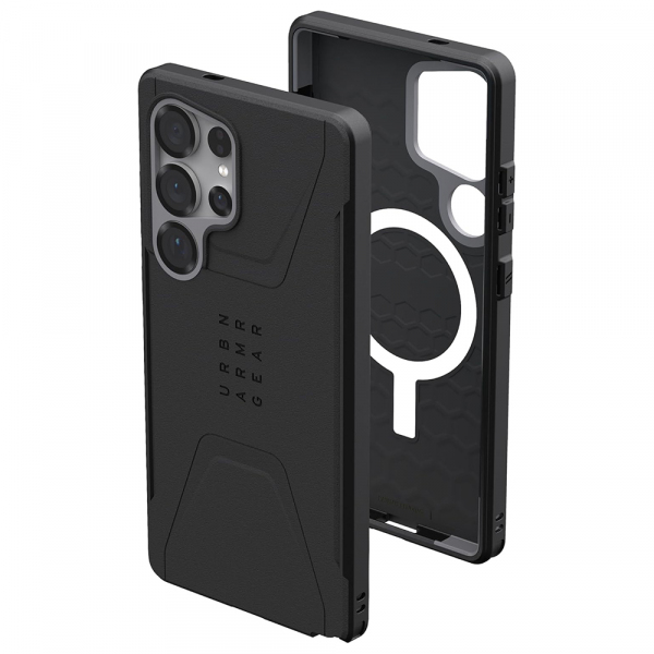 Husa MagSafe pentru Samsung Galaxy S25 Ultra S938, Urban Armor Gear, Civilian Pro, Neagra