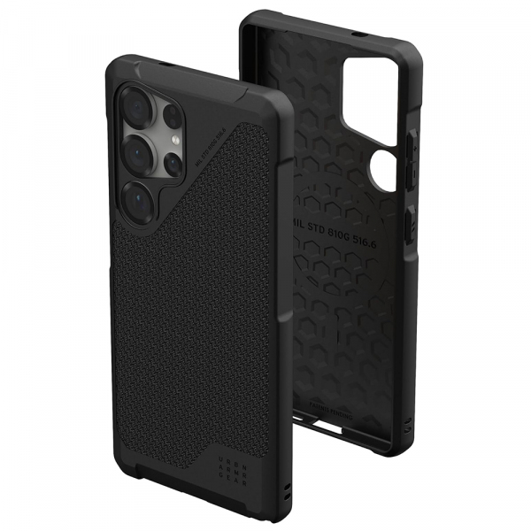 Husa MagSafe pentru Samsung Galaxy S25 Ultra S938, Urban Armor Gear, Metropolis LT Kevlar, Neagra