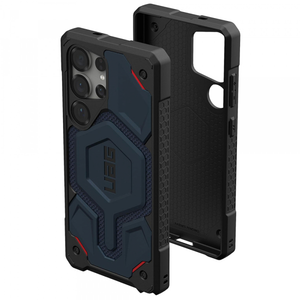 Husa MagSafe pentru Samsung Galaxy S25 Ultra S938, Urban Armor Gear, Monarch Pro Kevlar, Bleumarin