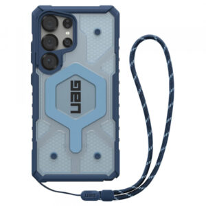Husa MagSafe pentru Samsung Galaxy S25 Ultra S938, Urban Armor Gear, Pathfinder Clear with Lanyard, Albastra