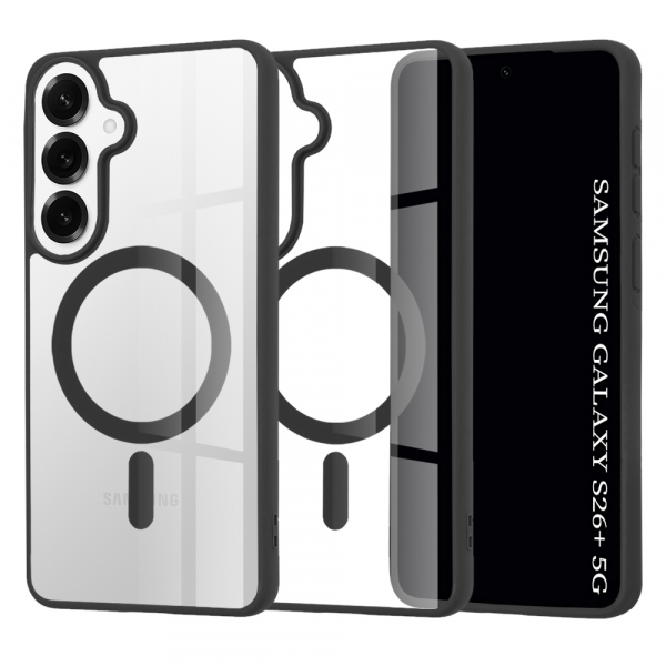 Husa MagSafe pentru Samsung Galaxy S26 Plus S947, Techsuit, Pro, Neagra