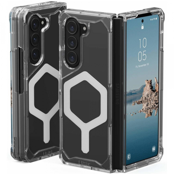 Husa MagSafe pentru Samsung Galaxy Z Fold5 F946, Urban Armor Gear, Plyo Pro, Transparenta