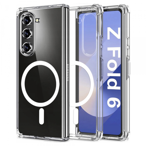 Husa MagSafe pentru Samsung Galaxy Z Fold6 F956, Techsuit, Shockproof, Transparenta