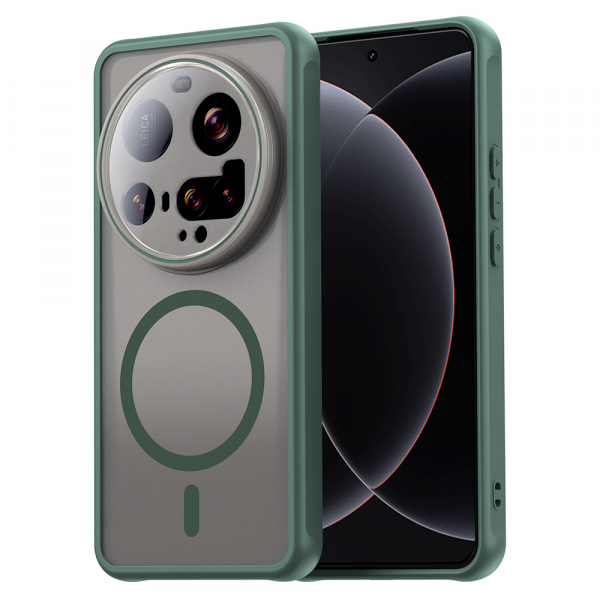 Husa MagSafe pentru Xiaomi 15 Ultra, Techsuit, HaloFrost II, Verde