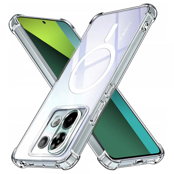 Husa MagSafe pentru Xiaomi Poco X6 / Note 13 Pro 5G, Techsuit, Shockproof, Transparenta