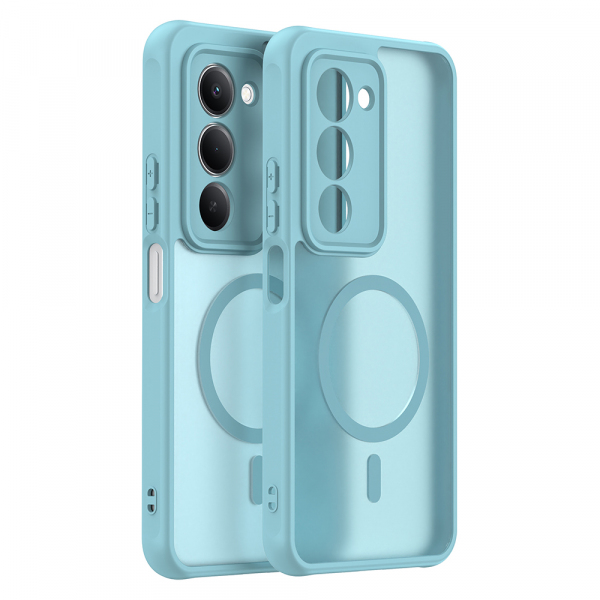 Husa MagSafe pentru Xiaomi Redmi 15 5G / 15 4G, Techsuit, HaloFrost II, Verde Deschis
