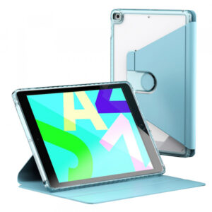 Husa pentru Apple iPad 10.2 (2021) / 10.2 (2020) / 10.2 (2019), Techsuit, Crystal Vision, Bleu