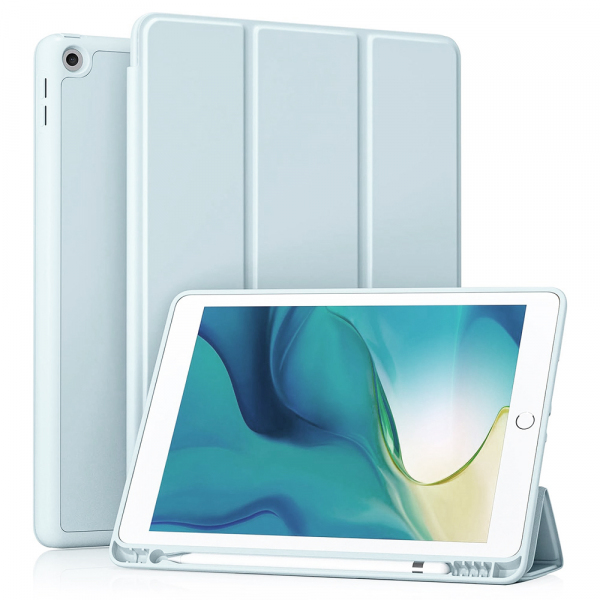 Husa pentru Apple iPad 10.2 (2021) / 10.2 (2020) / 10.2 (2019), Techsuit, Flex Trifold, Bleu