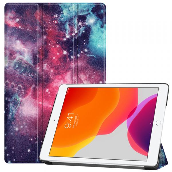 Husa pentru Apple iPad 10.2 (2021) / 10.2 (2020) / 10.2 (2019), Techsuit, FoldPro Galaxy, Multicolor