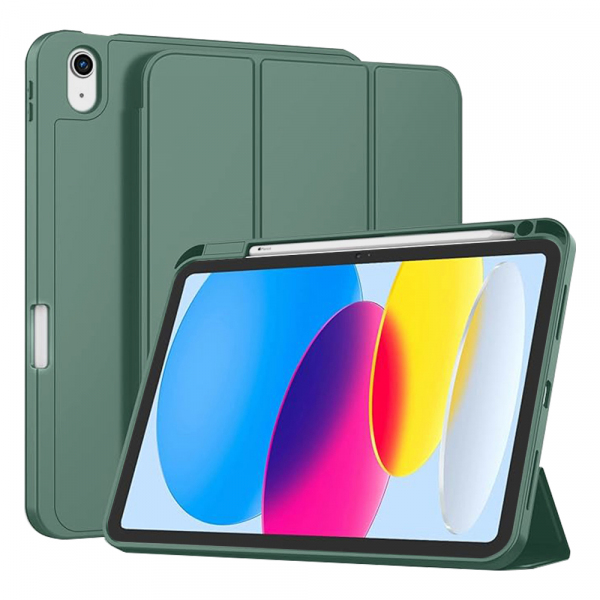 Husa pentru Apple iPad (2025) / (2022), Techsuit, Flex Trifold, Verde