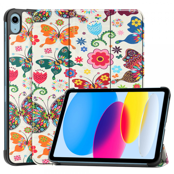 Husa pentru Apple iPad (2025) / (2022), Techsuit, FoldPro Butterfly, Multicolor