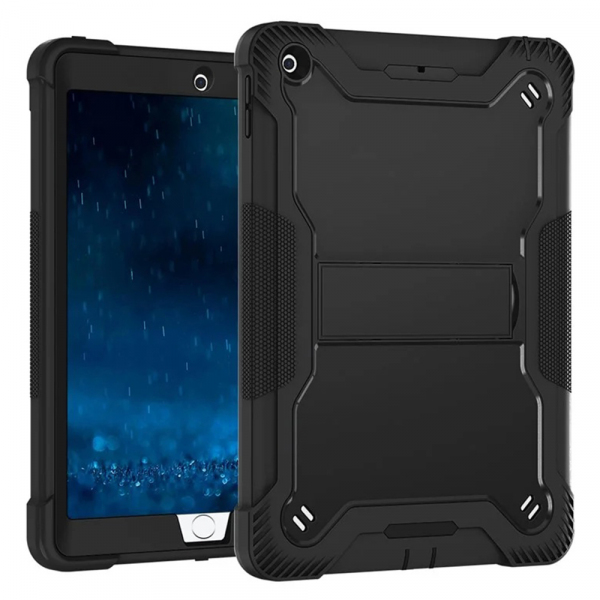 Husa pentru Apple iPad 9.7 (2018) / 9.7 (2017), Techsuit, Rugged TabShell, Neagra