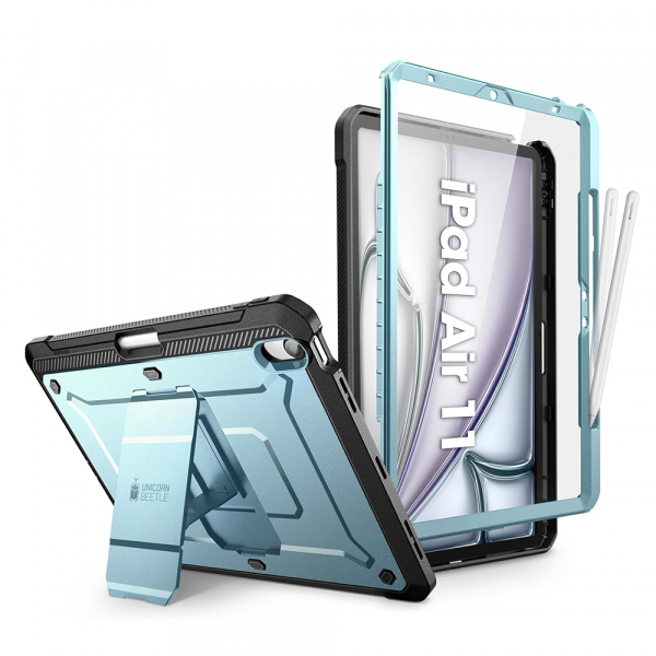 Husa pentru Apple iPad Air 11 (2026) / iPad Air 11 (2025) / Air 11 (2024), Supcase, Unicorn Beetle Pro, Bleu