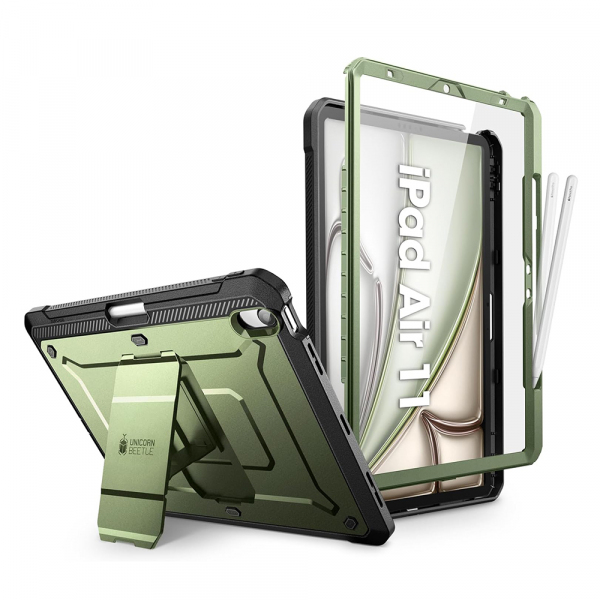 Husa pentru Apple iPad Air 11 (2026) / iPad Air 11 (2025) / Air 11 (2024), Supcase, Unicorn Beetle Pro, Verde