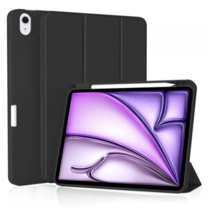 Husa pentru Apple iPad Air 11 (2026) / iPad Air 11 (2025) / Air 11 (2024), Techsuit, Flex Trifold, Neagra