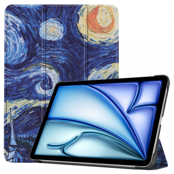 Husa pentru Apple iPad Air 11 (2026) / iPad Air 11 (2025) / Air 11 (2024), Techsuit, FoldPro Starry Night, Multicolor