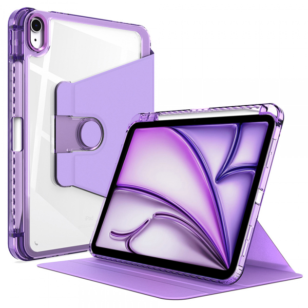 Husa pentru Apple iPad Air 13 (2026) / Air 13 (2025) / Air 13 (2024), Techsuit, Crystal Vision, Mov