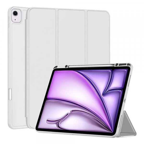 Husa pentru Apple iPad Air 13 (2026) / Air 13 (2025) / Air 13 (2024), Techsuit, Flex Trifold, Gri