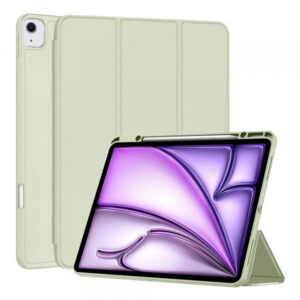 Husa pentru Apple iPad Air 13 (2026) / Air 13 (2025) / Air 13 (2024), Techsuit, Flex Trifold, Verde Matcha