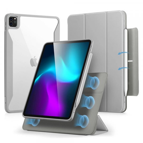 Husa pentru Apple iPad Pro 11 (2024), ESR, Rebound Hybrid, Gri