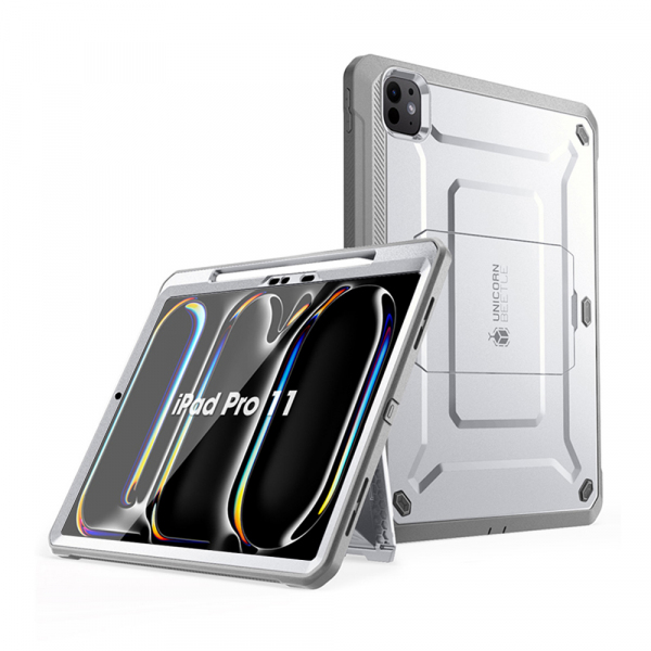 Husa pentru Apple iPad Pro 11 (2024), Supcase, Unicorn Beetle Pro, Alba