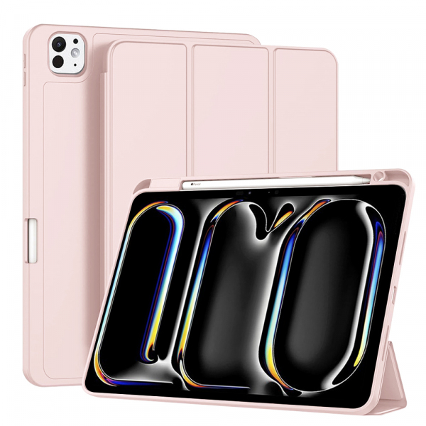 Husa pentru Apple iPad Pro 11 (2024), Techsuit, Flex Trifold, Roz