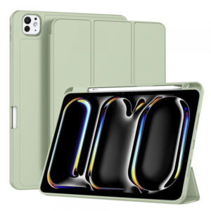 Husa pentru Apple iPad Pro 11 (2024), Techsuit, Flex Trifold, Verde Matcha