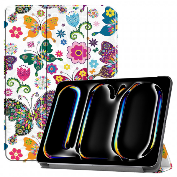 Husa pentru Apple iPad Pro 11 (2024), Techsuit, FoldPro Butterfly, Multicolor