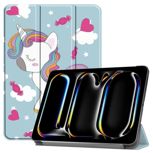 Husa pentru Apple iPad Pro 11 (2024), Techsuit, FoldPro Unicorn, Multicolor