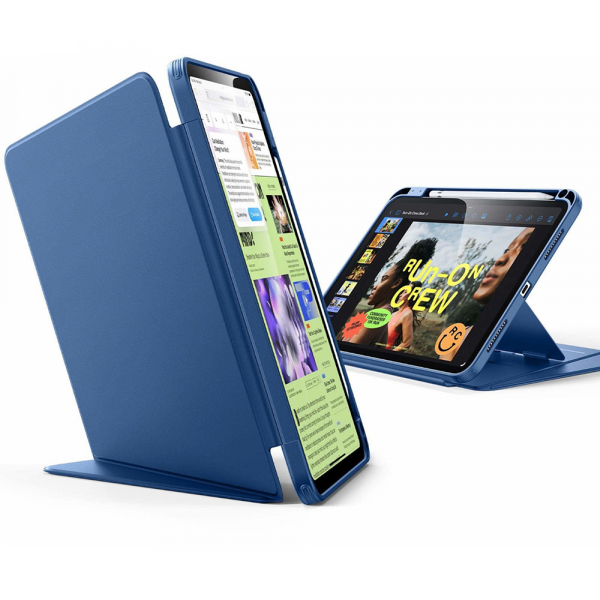 Husa pentru Apple iPad Pro 13 (2024), ESR, Flip Hybrid with Pencil Holder, Albastra