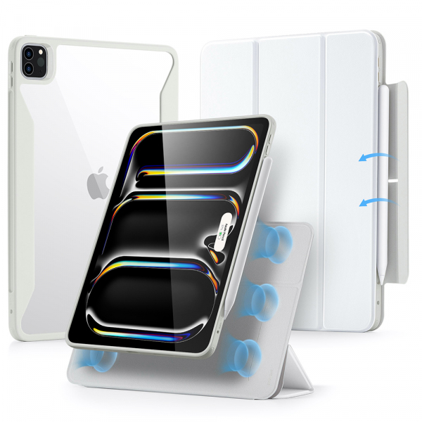 Husa pentru Apple iPad Pro 13 (2024), ESR, Rebound Hybrid, Alba