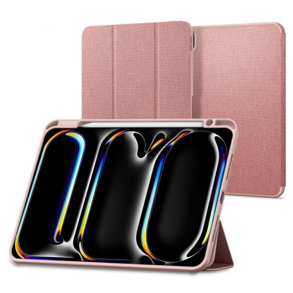 Husa pentru Apple iPad Pro 13 (2024), Spigen, Urban Fit, Roz ACS07011